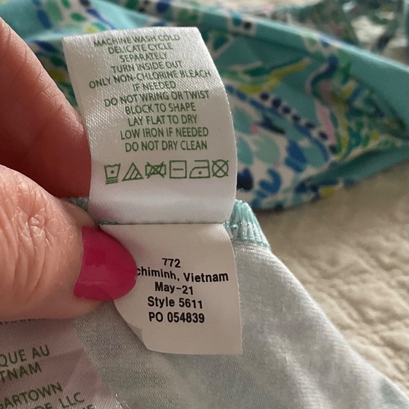 Lilly Pulitzer Gianni Romper Bermuda Blue - Picture 5 of 6